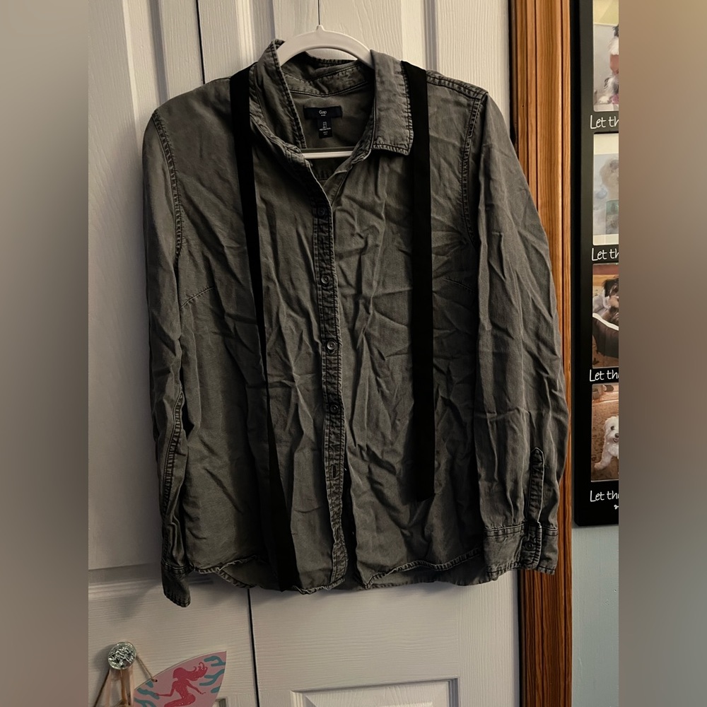 Large Gap Long sleeved Blouse